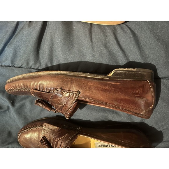 Johnston & Murphy Loafers Mens 9 Brown Tasseled slip on dress shoes leather main image 6